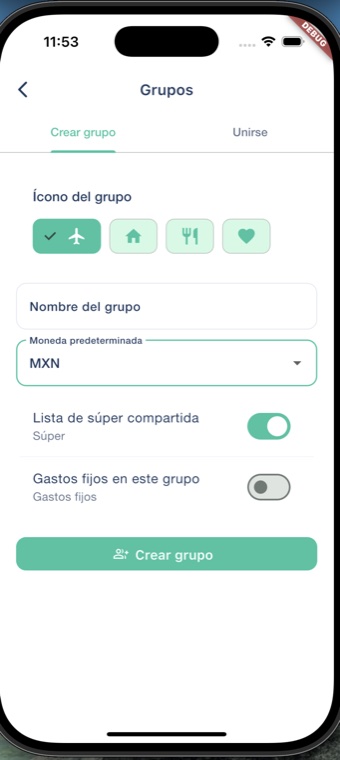 Crear grupo