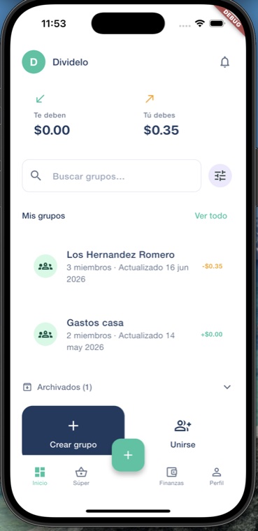 Dividelo — Divide gastos en grupo